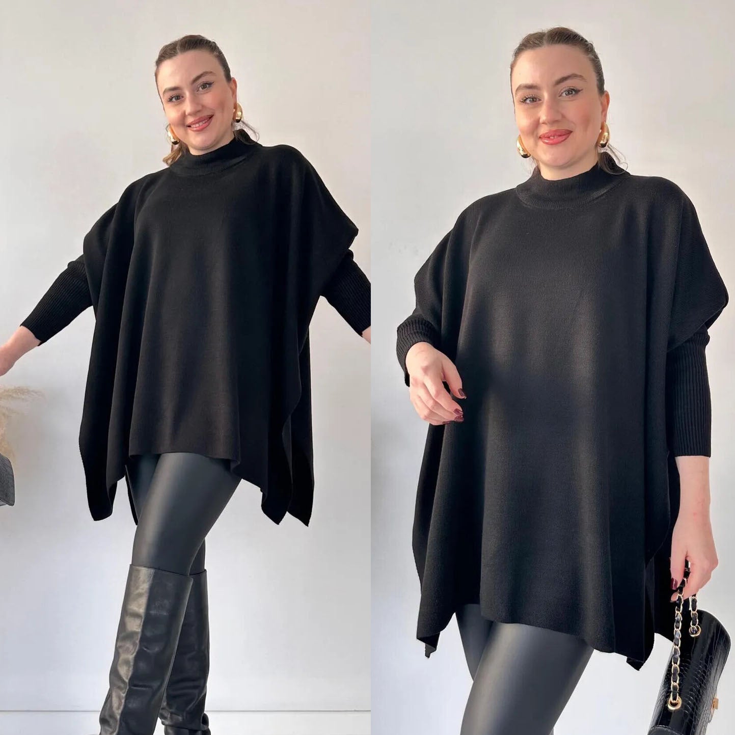 Stylish Turkish Winter Ponchos For Her.