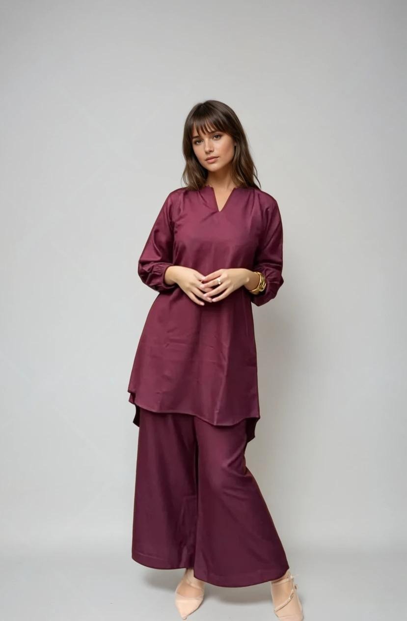 Graceful Women Solids Co ORD Set For Her.