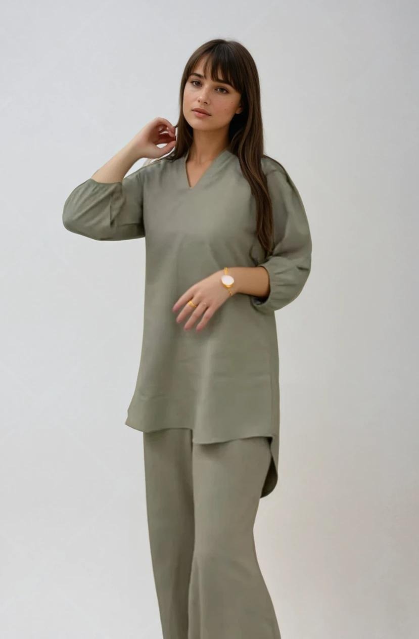 Graceful Women Solids Co ORD Set For Her.