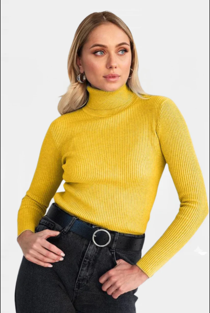 Musturd Winter RIb Knit Turtleneck