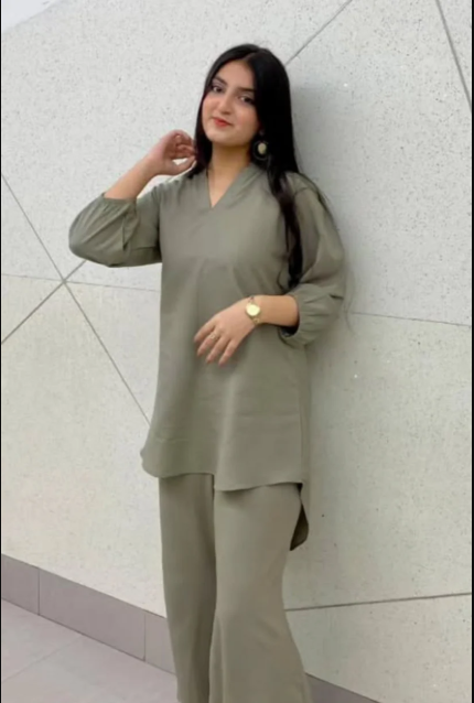 Graceful Women Solids Co ORD Set For Her.