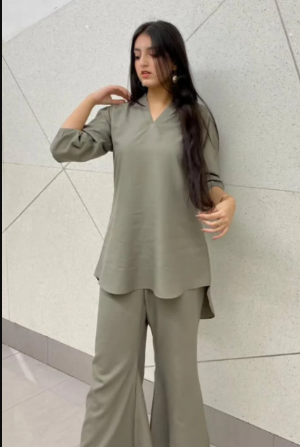 Graceful Women Solids Co ORD Set For Her.