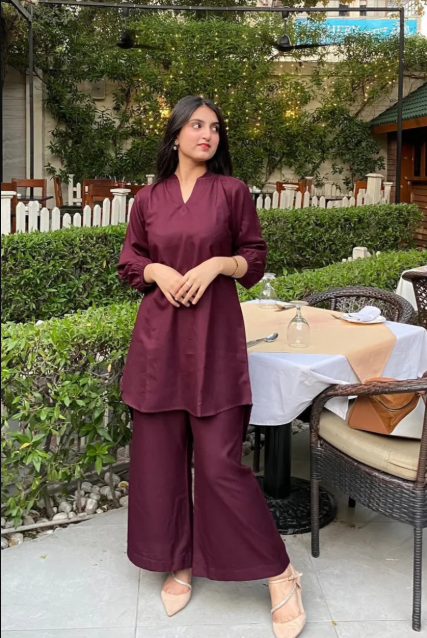 Graceful Women Solids Co ORD Set For Her.