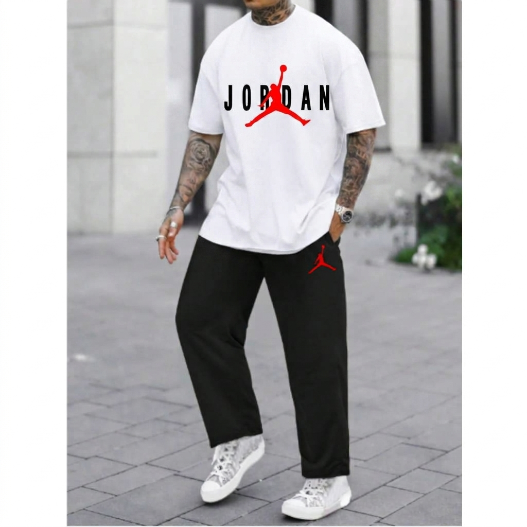 JR T-Shirt and Trouser Tracksuit Set