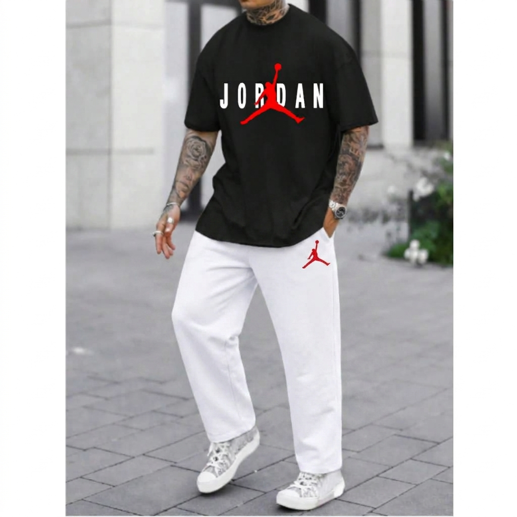 JR T-Shirt and Trouser Tracksuit Set