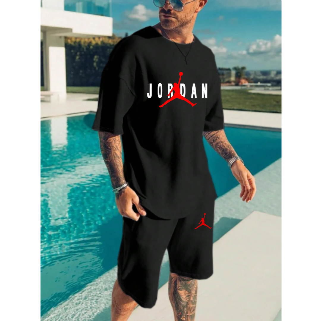 The JR One Color T-Shirt and Short 2piece Set.