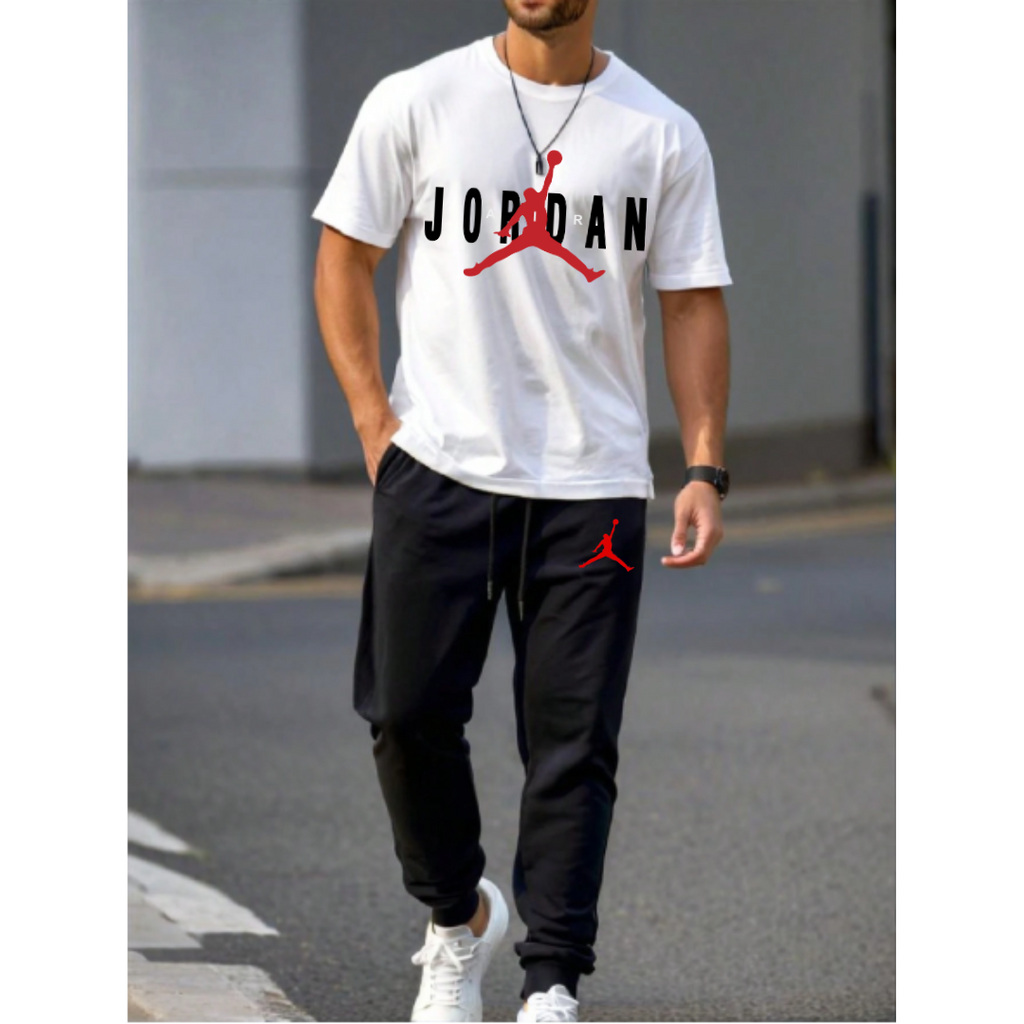 JR T-Shirt and Trouser Tracksuit Set