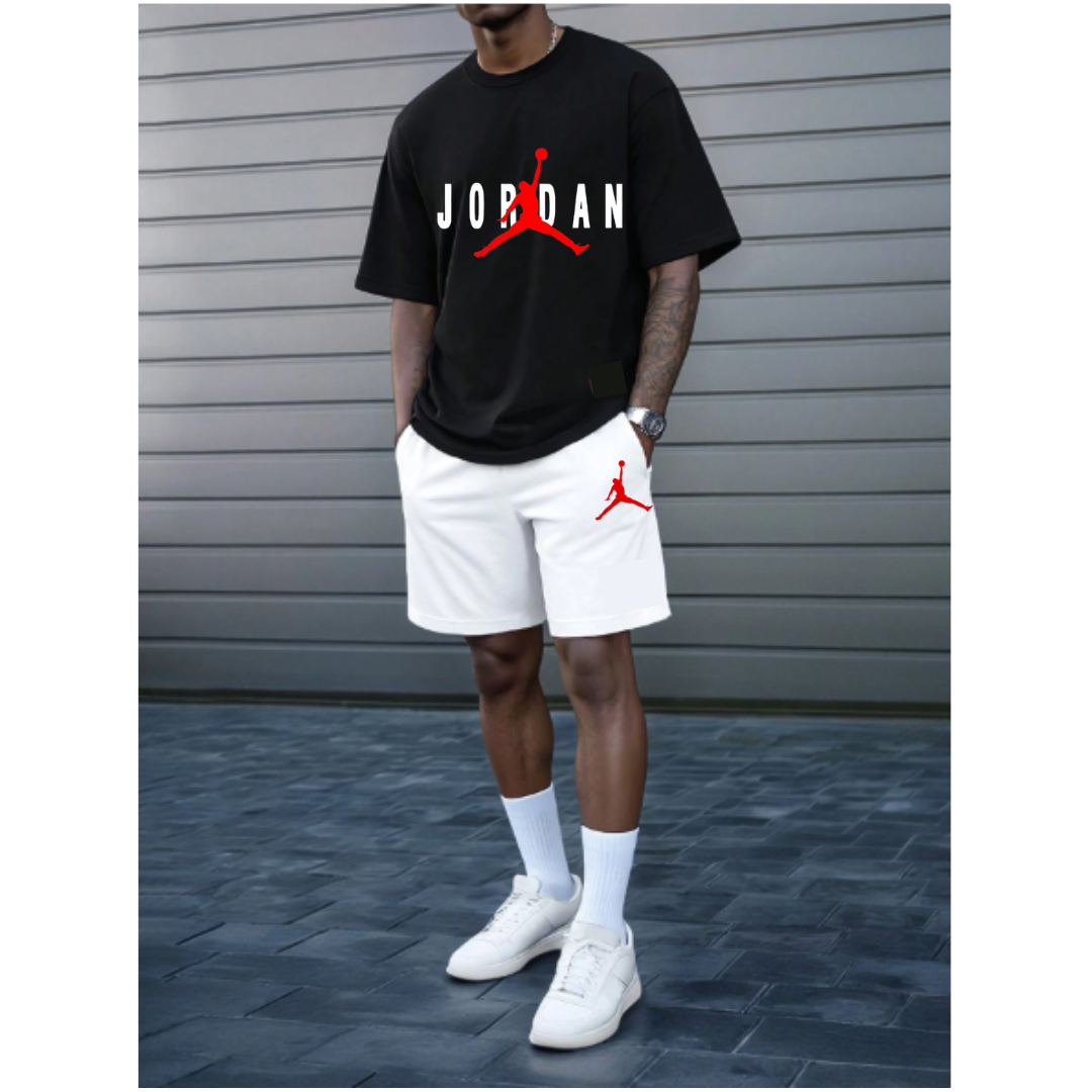 The JR Contrast T-Shirt and Short 2pc Set.