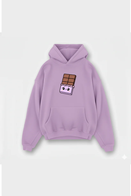Chocolate Lilac Winter Hoody.