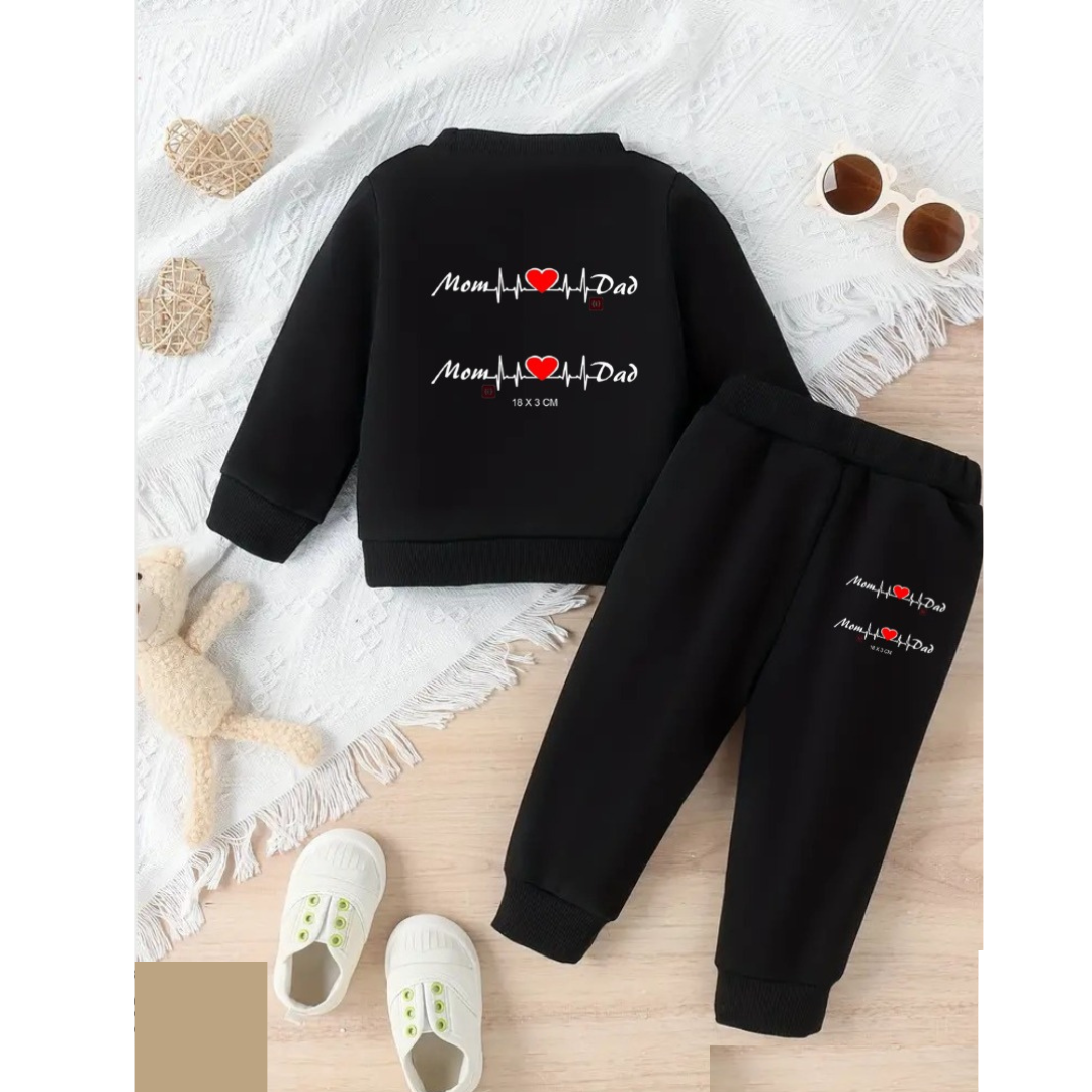 Mom Dad Love Me Kids 2Piece Set.