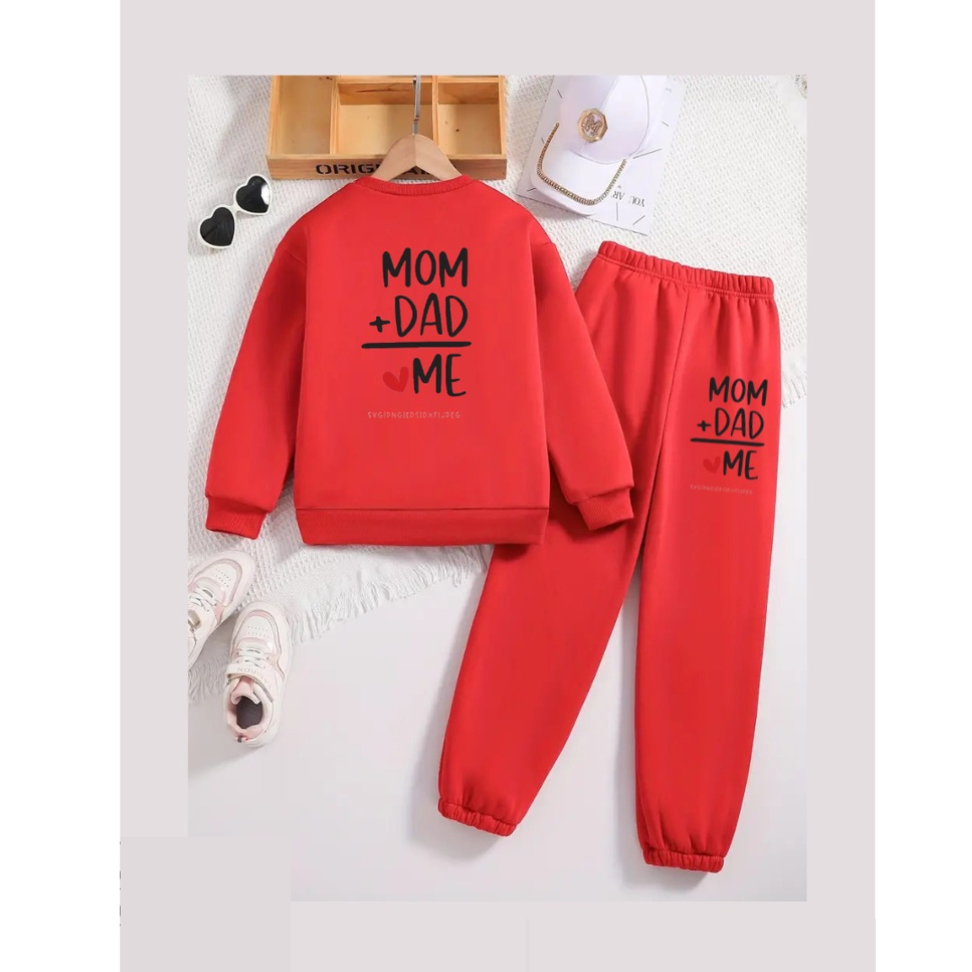 Mom Dad Love Me Kids 2Piece Set.
