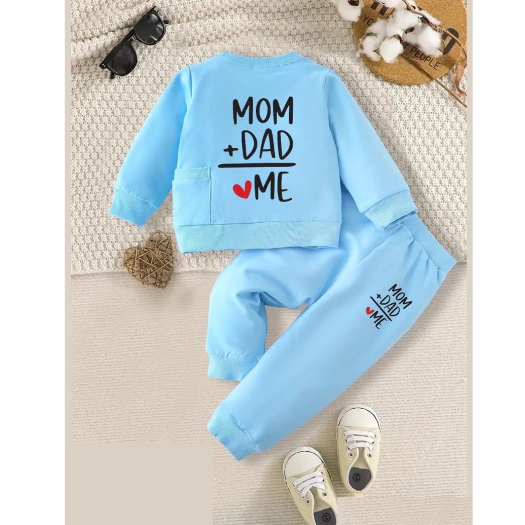 Mom Dad Love Me Kids 2Piece Set.
