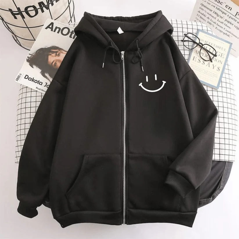 Imagine Stylish Zipper Hoody For Her.