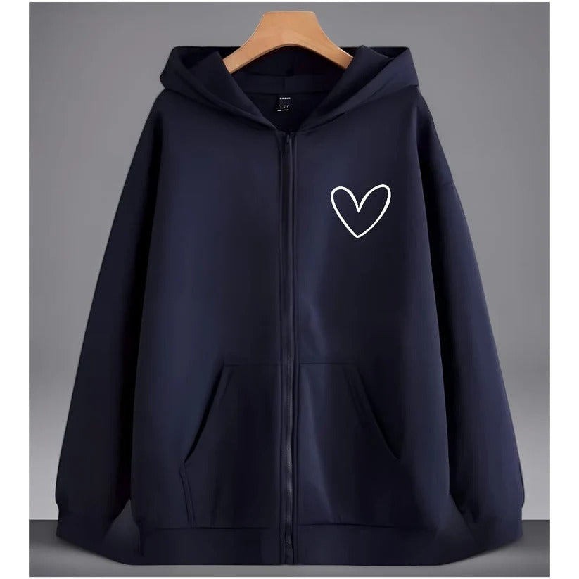 Imagine Stylish Zipper Hoody For Her.