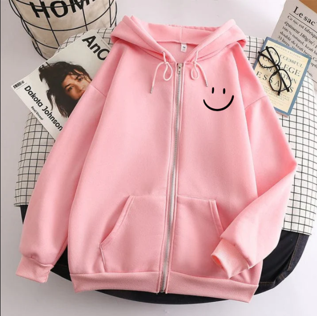 Imagine Stylish Zipper Hoody For Her.