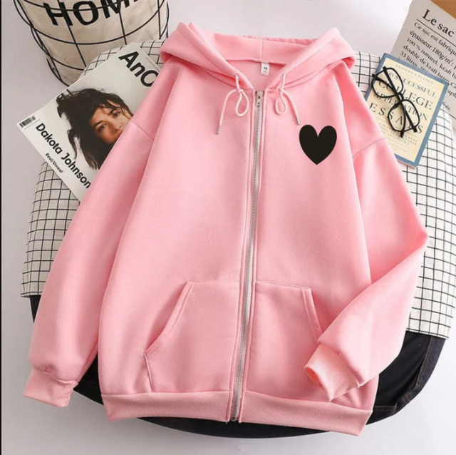 Imagine Stylish Zipper Hoody For Her.