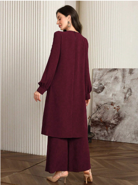 Long Gorgeous Co Ord Set For Her.