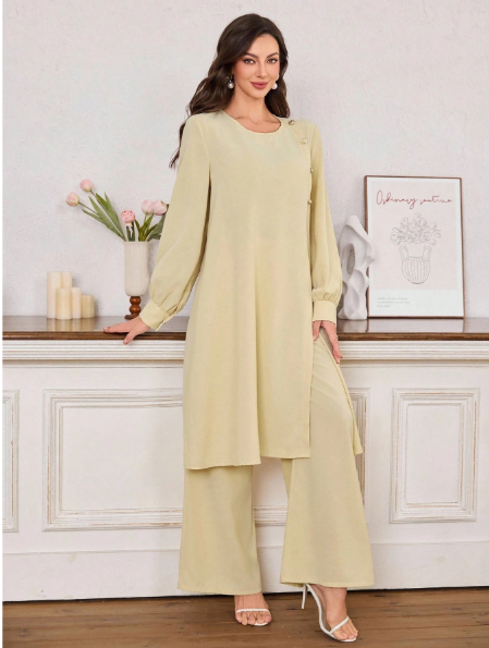 Long Gorgeous Co Ord Set For Her.