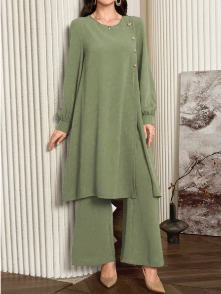 Long Gorgeous Co Ord Set For Her.