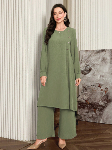 Long Gorgeous Co Ord Set For Her.