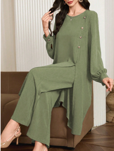 Long Gorgeous Co Ord Set For Her.