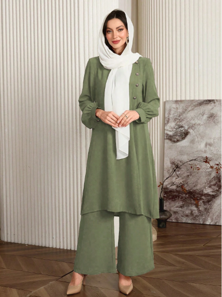 Long Gorgeous Co Ord Set For Her.