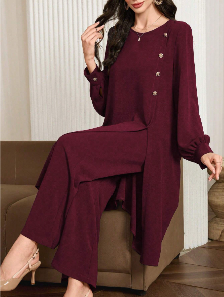 Long Gorgeous Co Ord Set For Her.