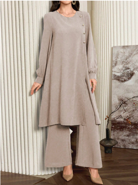 Long Gorgeous Co Ord Set For Her.