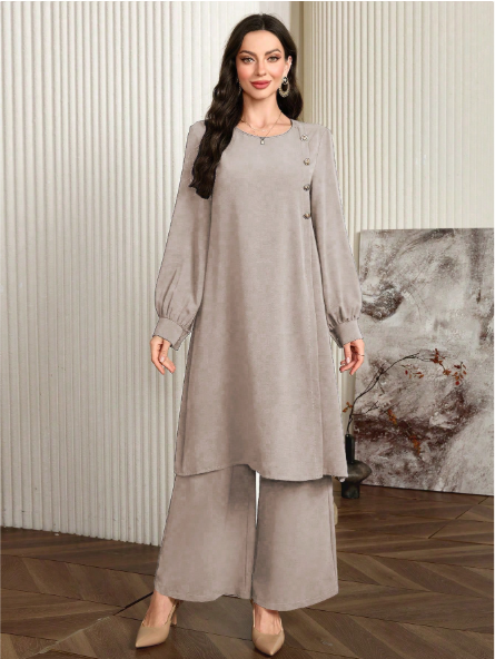 Long Gorgeous Co Ord Set For Her.