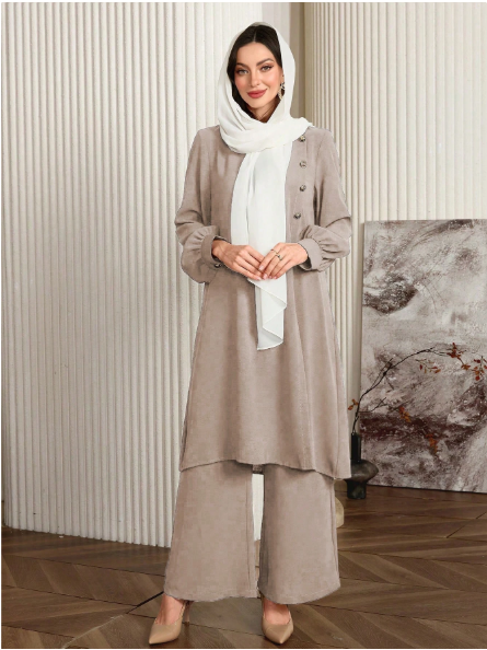 Long Gorgeous Co Ord Set For Her.