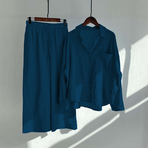 Blue IN Fashion CO ORD Set For Her.