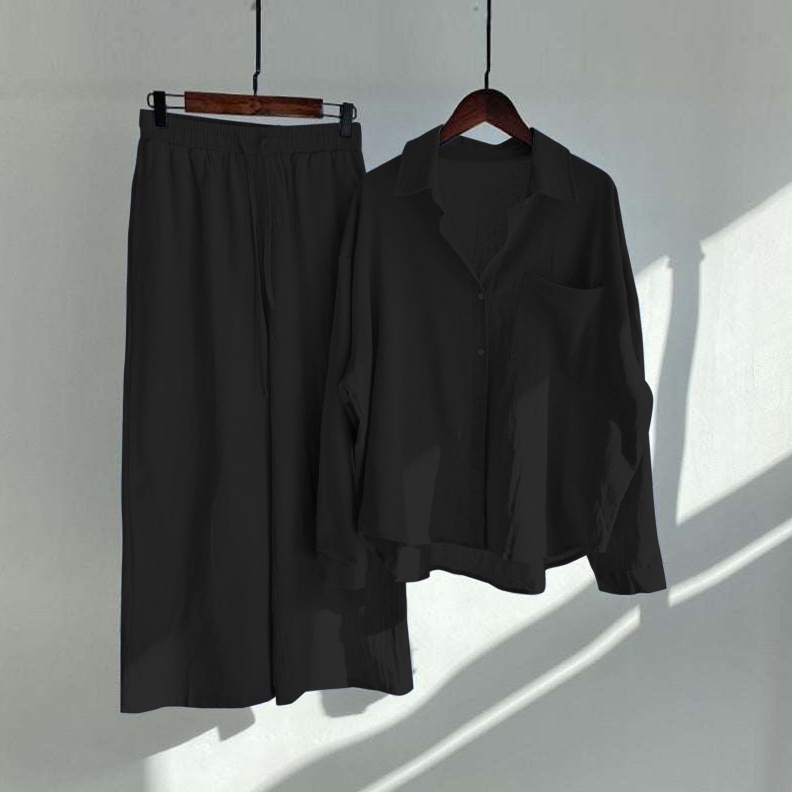 Black IN Fashion CO ORD Set For Her.