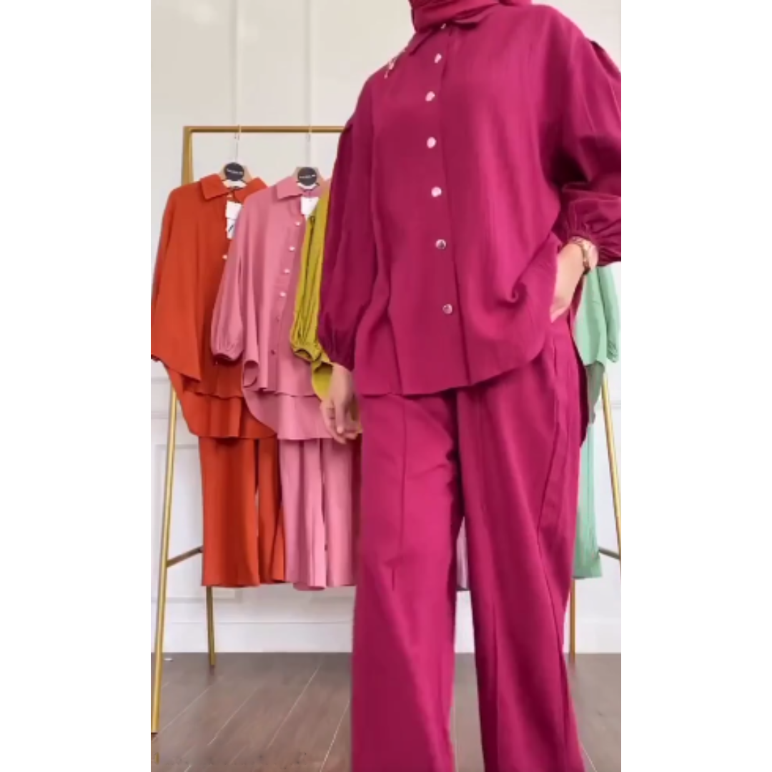 Modern Button CO ORD Set For Her.